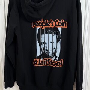 Carhartt x Barstool Sports The People's Coin Jailstool Black Hoodie Mens L Loose